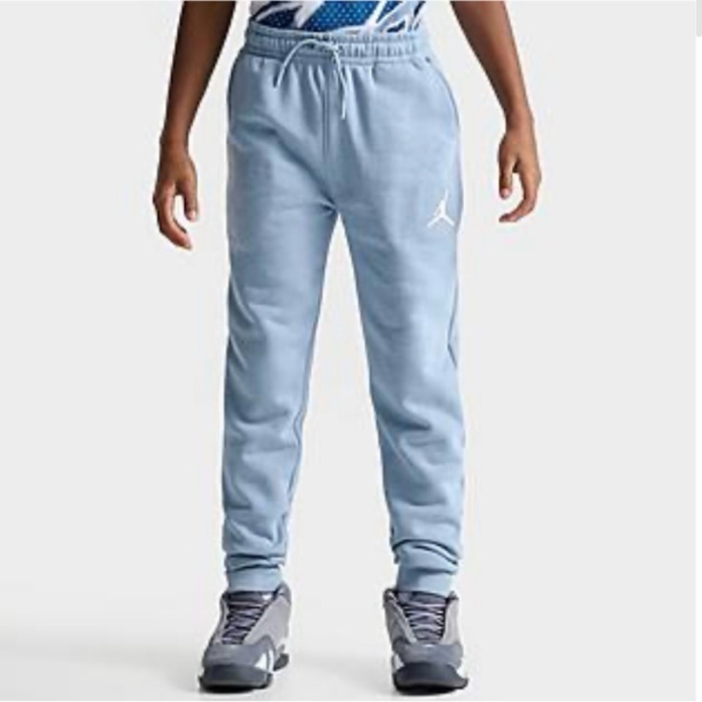 Jordan Blue Grey Fleece Joggers for Kids